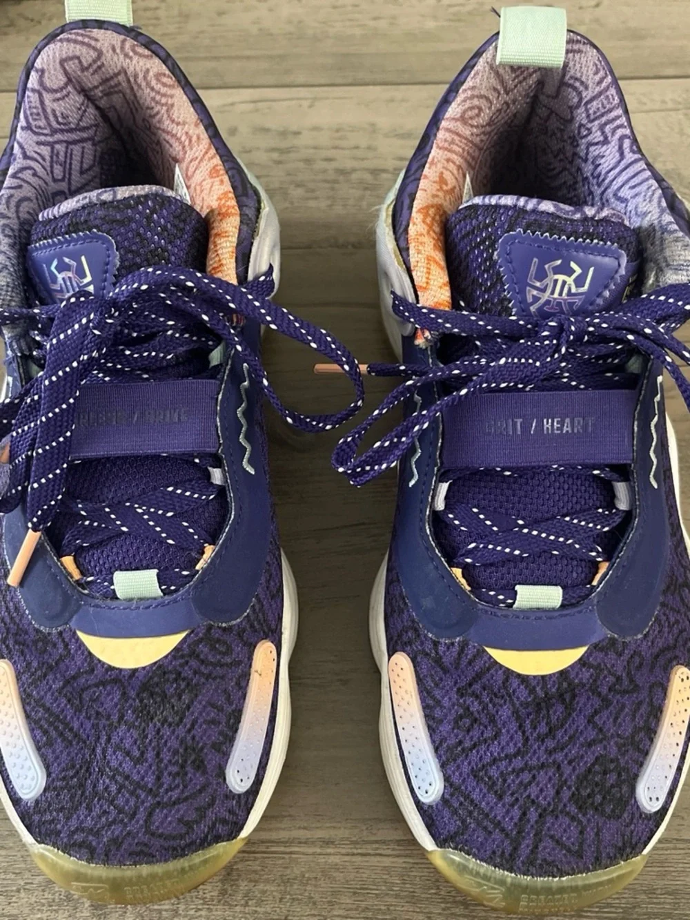 Kids adidas Purple basketball Sneakers